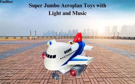 FunBlast Friction Power Air Bus Toy – Super Jumbo Aeroplan Toys, Air ...