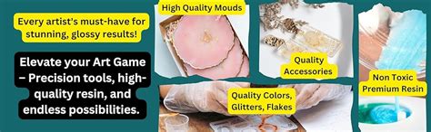 exploralearn Ultimate Resin Art Kit - DIY Coaster Kit with 200 gm Epoxy ...