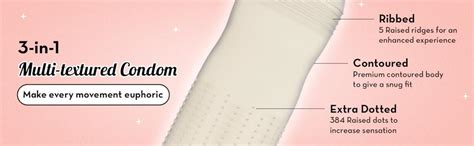 Buy Plush LoveGlove 3 in 1 Multi Textured Condoms for Men, Unflavoured ...