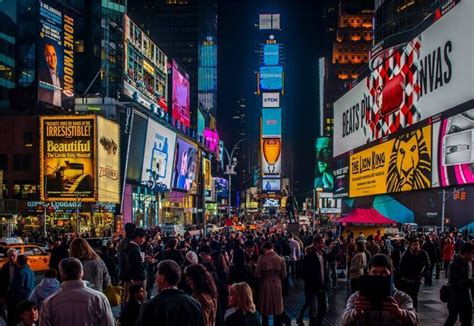 Buy AOFOTO 12x8ft Times Square Background New York City Skyscraper ...