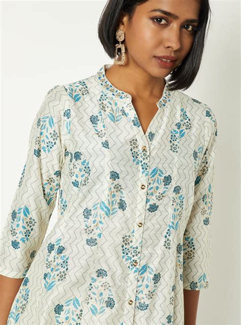 Buy Women Floral Print A-line Kurta Online at just Rs. 1299.0 ...