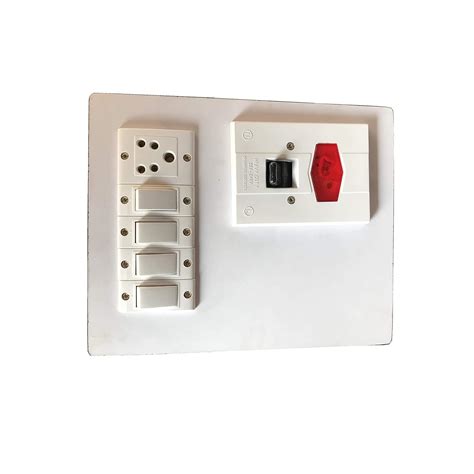 Buy Electric Switch Board (4 Switches,1 Sockets,1 DP) Online at Low ...