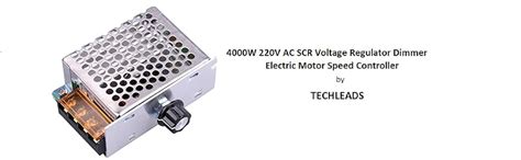 Techleads 4000W 220V AC SCR Voltage Regulator Dimmer Electric Motor ...