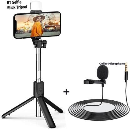 POZUB Bluetooth Selfie Stick with Selfie Light,Tripod Stand holder ...