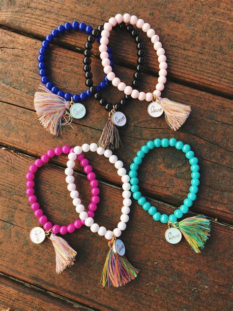 beaded bracelets cute