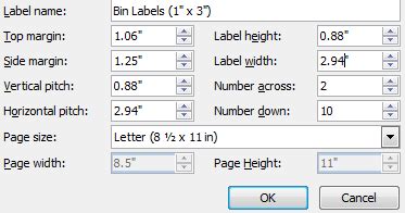 How to make labels in mail merge that have a width or height down to ...