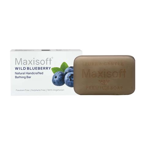 Buy MAXISOFT WILD BLUEBERRY BATHING BAR 75 GM | SHEA & COCOA BUTTER ...