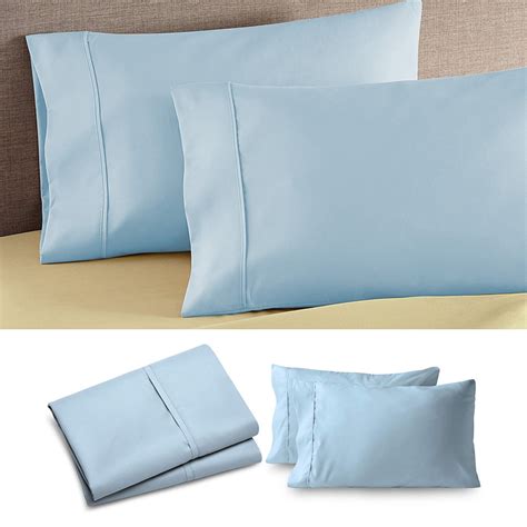 CASAFUN Luxury Egyptian Cotton Standard/Queen Pillow Cases Set of 2 ...