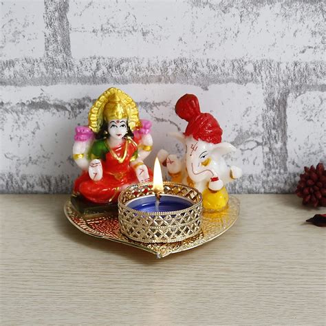 Buy Webelkart Premium Laxmi Ganesha Idol on Decorative Handcrafted ...