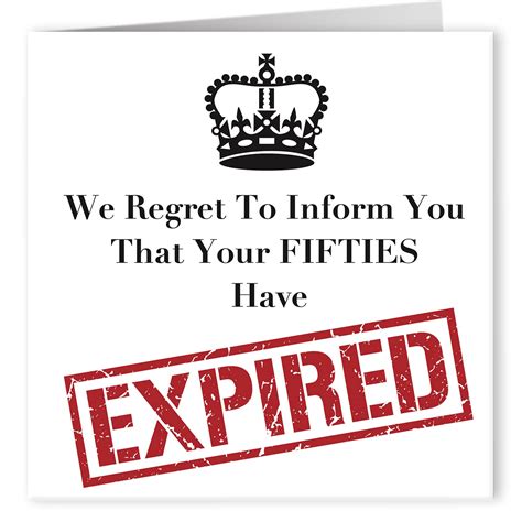 Buy Cult Kitty - We Regret to Inform You Fifties - Joke Happy Birthday ...