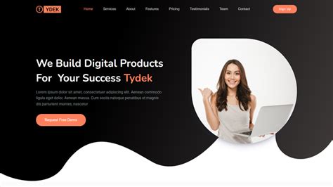 Tydek - Bootstrap Responsive Landing Page | Themesdesign