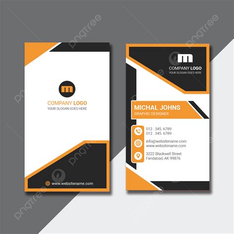Vertical Business Card Design 的图像结果