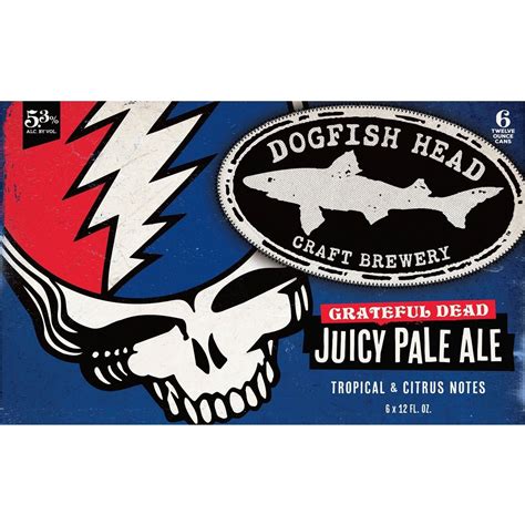 Dogfish Head Grateful Dead Juicy Pale Ale Beer 6 pk Cans - Shop Beer at ...