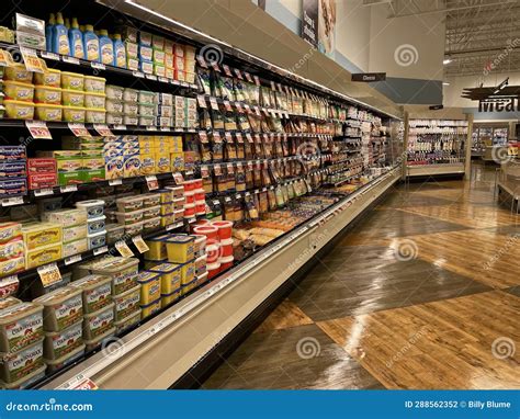 Food Lion Grocery Store Dairy Shelves Full and Neat Editorial ...