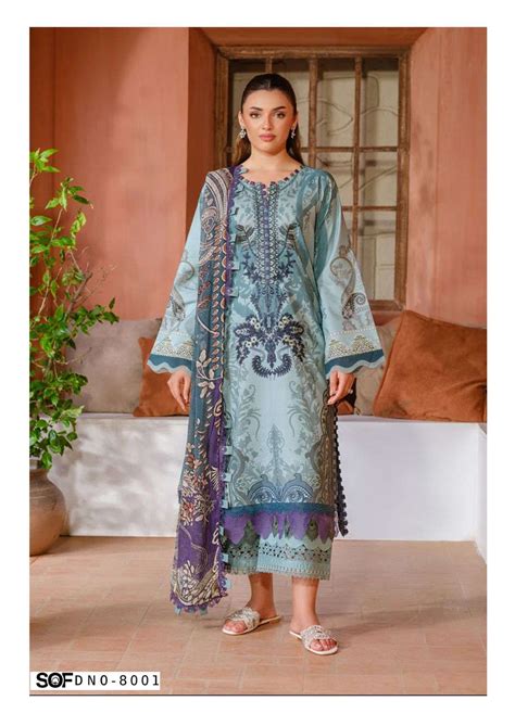 FALAK INTERNATIONAL SAIRA RIZWAN VOL 8 LAWN COTTON DIGITAL PRINT SALWAR ...