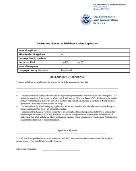 Image result for Asylum Statement Sample