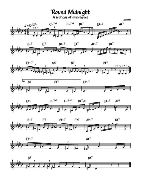 Image result for Round Midnight Guitar Tutorial