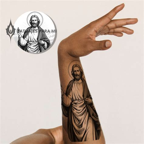 Cuatro Tatuajes De San Judas Tadeo / Tattoo of Saint Jude Thaddeus - Etsy