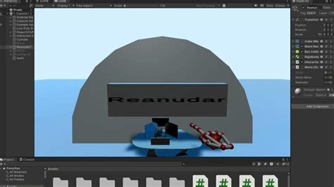 Unity Leap Motion Tutorial 的图像结果