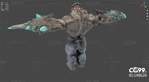 恐怖变异生化怪兽-cg模型免费下载-CG99