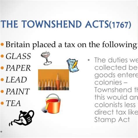 jun 1, 1767 - The Townshend Acts (Timeline)