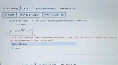 Image result for How to Convert into Cartesian Equation