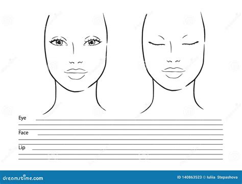 Face Template For Makeup - prntbl.concejomunicipaldechinu.gov.co