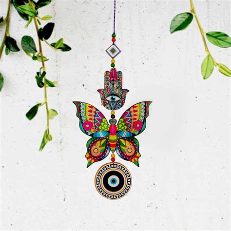 Buy Priscilla “Butterfly Evil Eye” Hanging for The Home, Good Vibes ...