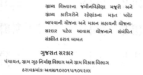 100 Choras Var Mafat Plot Yojna Detail And Download Tharav (Resolution).