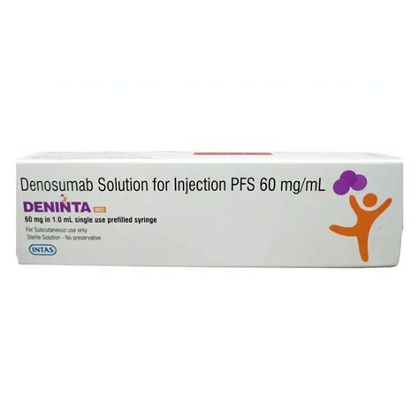 Buy Deninta SC 60mg Injection 1 ml online | Uses, Side Effects, Price ...