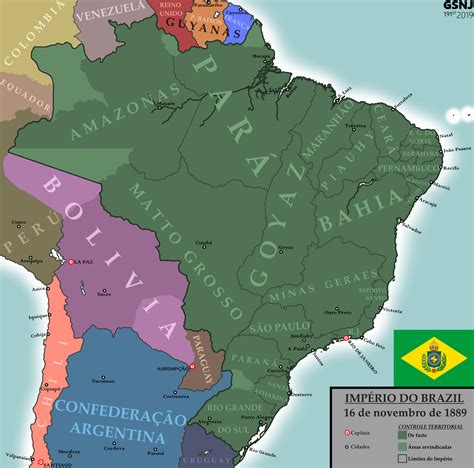 Map Brazil Empire