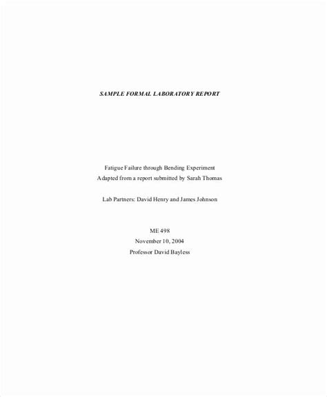 Image result for Formal Business Report Example