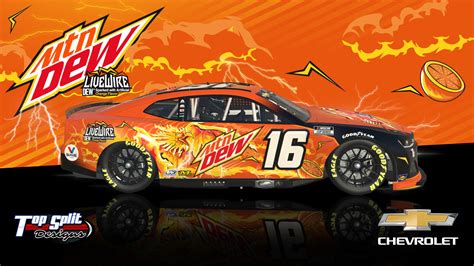 MTN Dew Livewire Next Gen Camaro No Number by Steve J Cass - Trading Paints