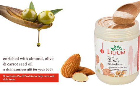 Buy Lilium Face & Body Polishing Scrub For Dull & Uneven Skin Tone ...