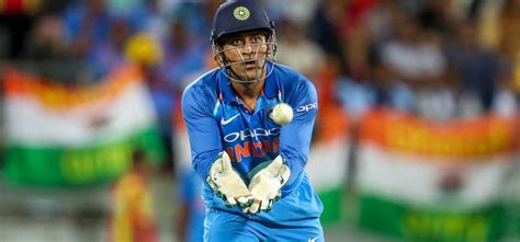 MS Dhoni Ensures That The Indian Flag Doesnt Stay On The Ground When A ...