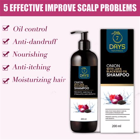 Red Onion Black Seed Hair Growth Shampoo For Men And Women – 7 Days Organic