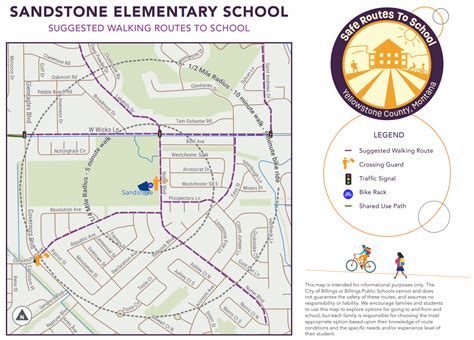 Walking Route Maps For Billings Elementary Schools | City of Billings ...