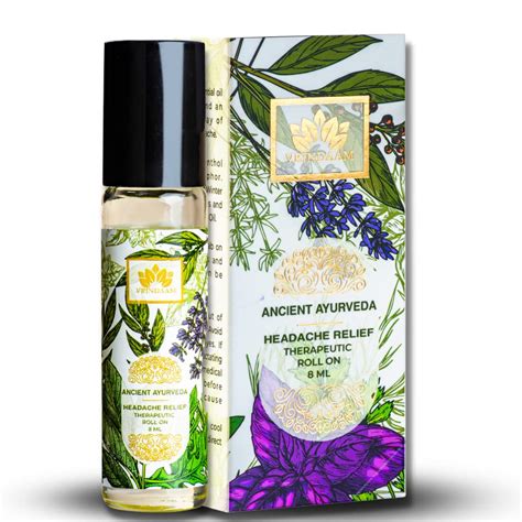 VRINDAAM Headache Relief 100% Natural Ayurvedic Body Roll On | Relief ...