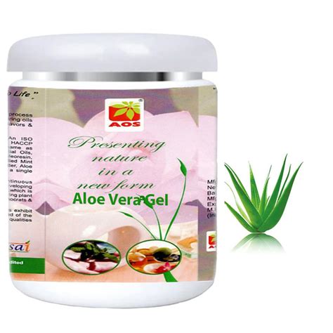 AOS Aloe Vera Gel | Pure Aloe Vera | Gel for Face, Hair, Skin ...