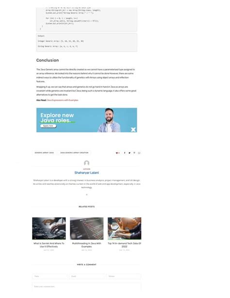 Image result for Create a Generic Array Java