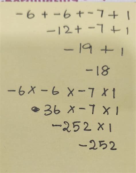 give four integers whose product is less then zero qnd whise sum is -18 ...