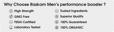 Raskam Men's Performance Booster 60 - Capsules - Improve Muscle Streng ...