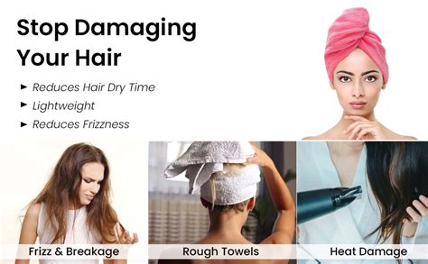 Mush Bamboo Hair Towel | Ultra Soft, Absorbent & Anti Microbial Hair ...