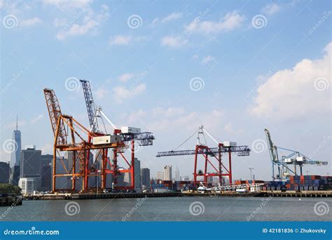 Red Hook Container Terminal in Brooklyn Editorial Photo - Image of ...