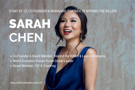 Ep 23: Sarah Chen (Co-Founder of Lean in Malaysia & Beyond the Billion ...