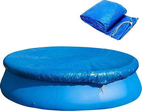 GIONAR 8FT Round Swimming Pool Cover,Inflatable Pool Cover with ...