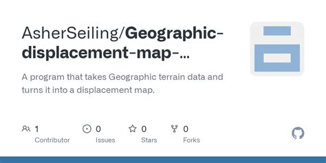 GitHub - AsherSeiling/Geographic-displacement-map-generator: A program ...