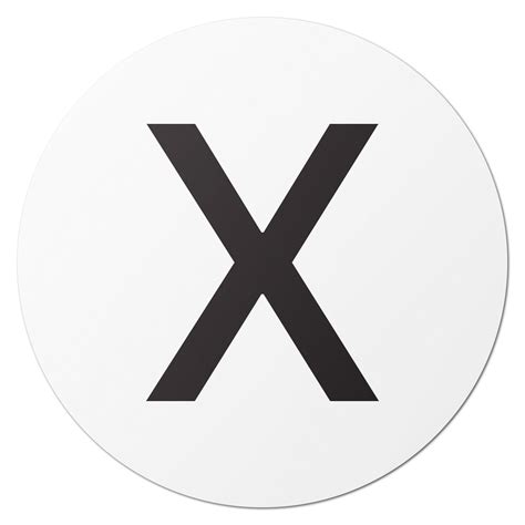 1.5 inch | Inventory: Capital Letter X Labels – OfficeSmartLabels