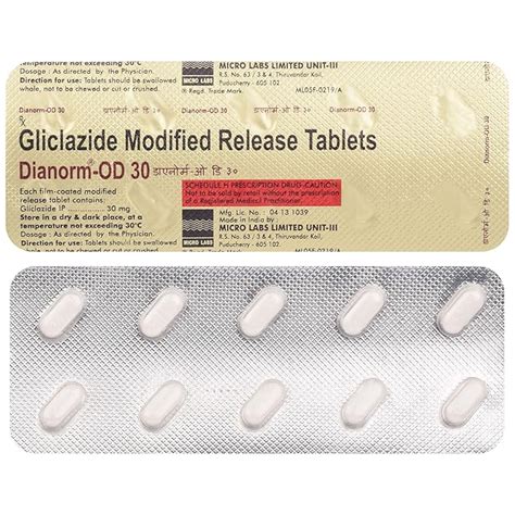 Dianorm-OD 30 - Strip of 10 Tablets : Amazon.in: Health & Personal Care