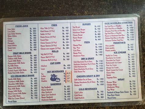 Menu at M.P. Foods, Kattankulathur